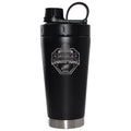 22oz Black Beverage Blender Bottle, Etched, Super Bowl 59, 2025