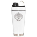 22oz White Beverage Blender Bottle, Etched, Super Bowl 59, 2025
