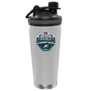 24oz White Beverage Shaker Bottle, Direct Print, Super Bowl 59, 2025