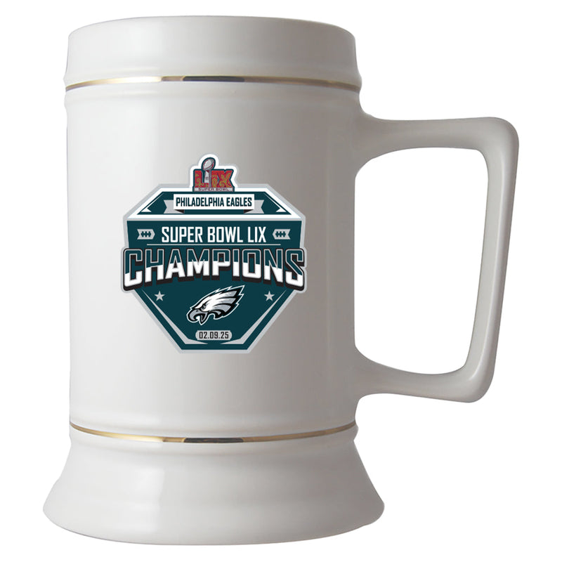 28oz Ceramic Stein, Super Bowl 59, 2025