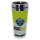 16oz Stainless Steel Tumbler w/Insert, Super Bowl 59, 2025