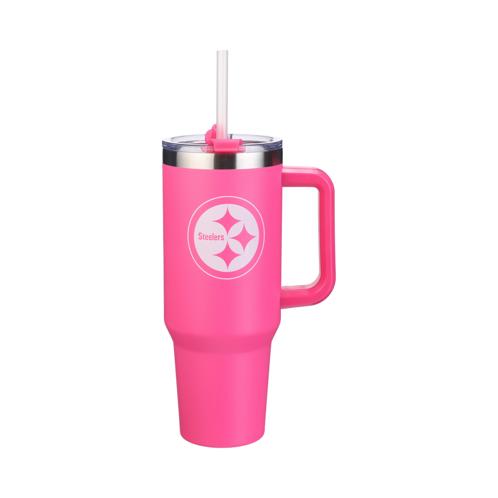 40oz Pink Game Day Tumbler I | Pittsburgh Steelers