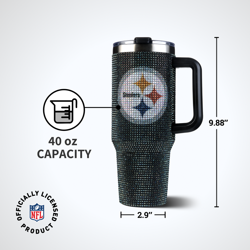 40oz TC Bling Game Day Tumbler I | Pittsburgh Steelers
