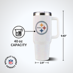 40oz Bling Collosal Tumbler | Pittsburgh Steelers