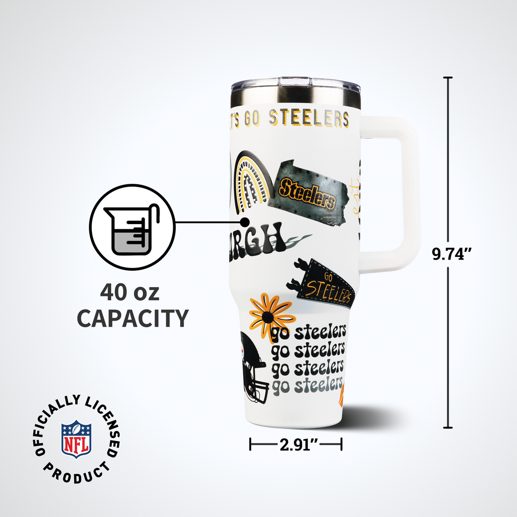 40oz Team Spirit Game Day Tumbler I | Pittsburgh Steelers