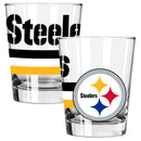 2pk 15oz Old Fashion Glass Big Stripes Design | Pittsburgh Steelers