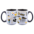 Loco Design 2 pack 15oz Mug | Pittsburgh Steelers