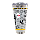 Sketchpad Design 30oz SS Tumbler | Pittsburgh Steelers