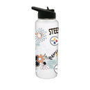 34oz Quencher Bottle, DP, Flowers Design | Pittsburgh Steelers