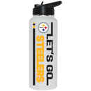 34oz Quencher Let's Go Team Dash Design | Pittsburgh Steelers