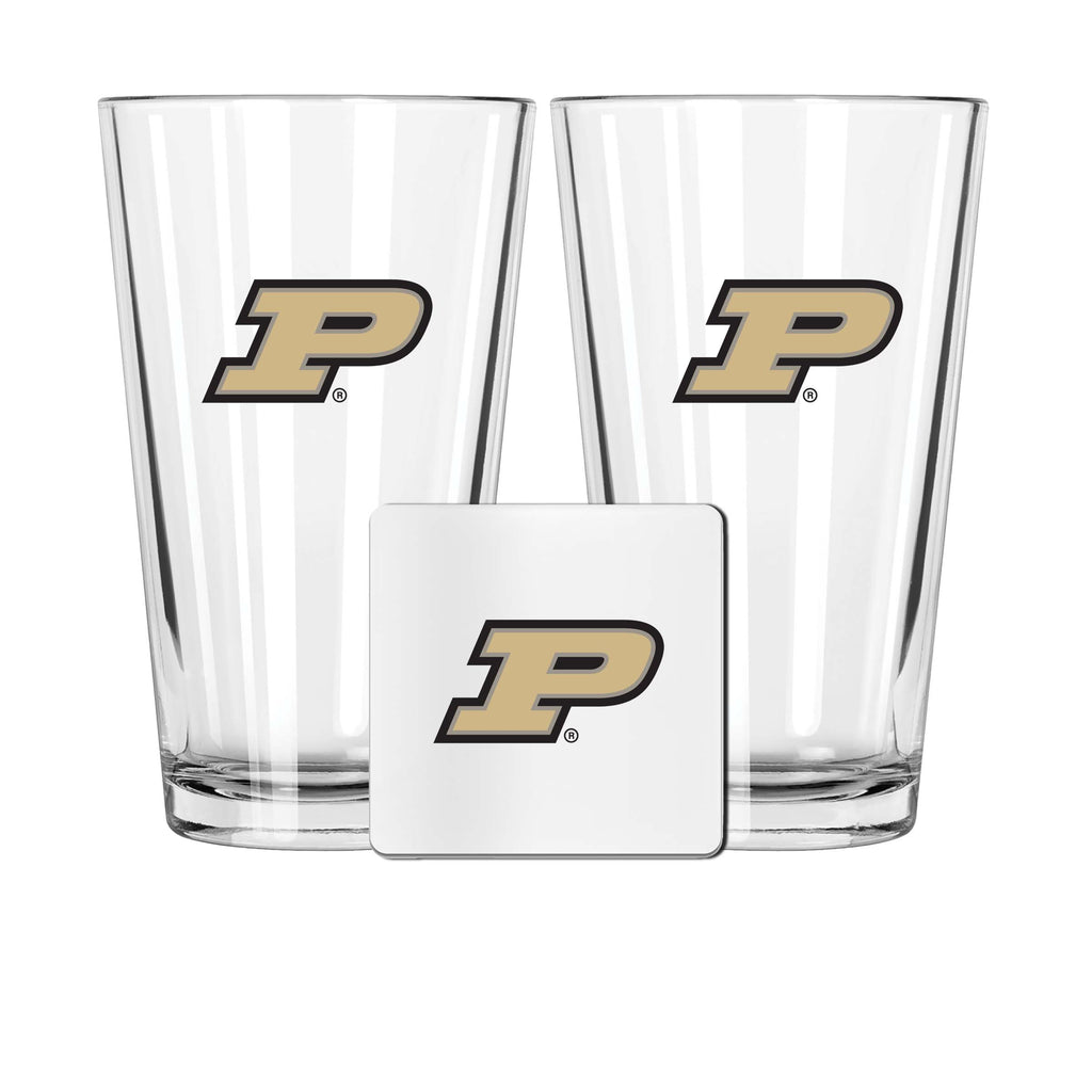 2 Pack Pint and Coasters set  | Purdue University