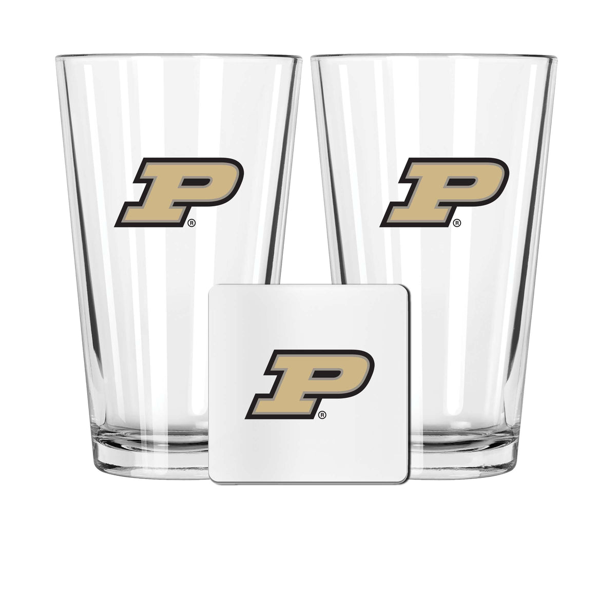2 Pack Pint and Coasters set  | Purdue University