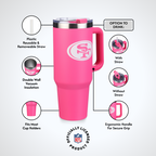 40oz Pink Game Day Tumbler I | San Francisco 49ers