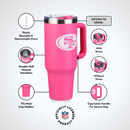 40oz Pink Game Day Tumbler I | San Francisco 49ers