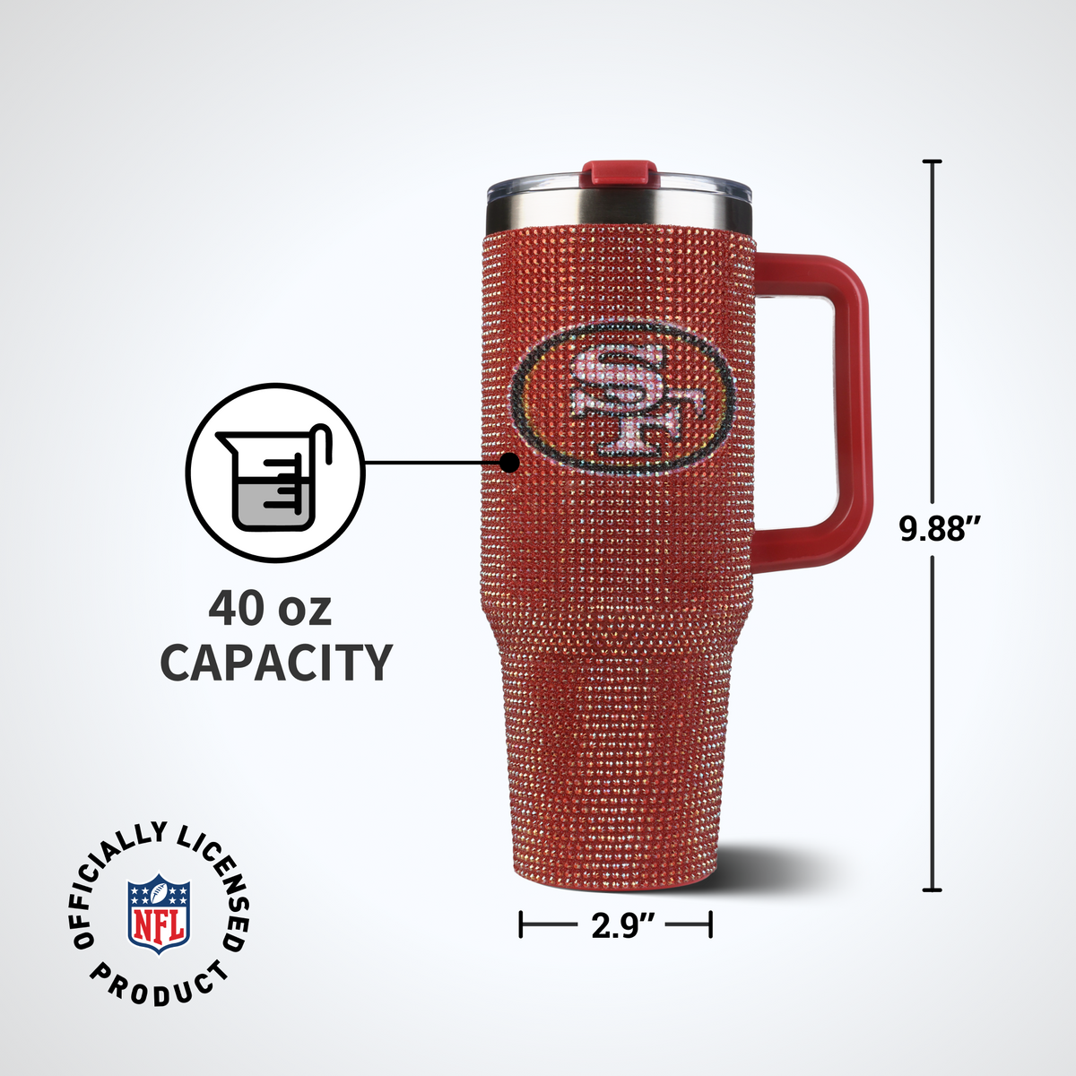 40oz TC Bling Game Day Tumbler I | San Francisco 49ers