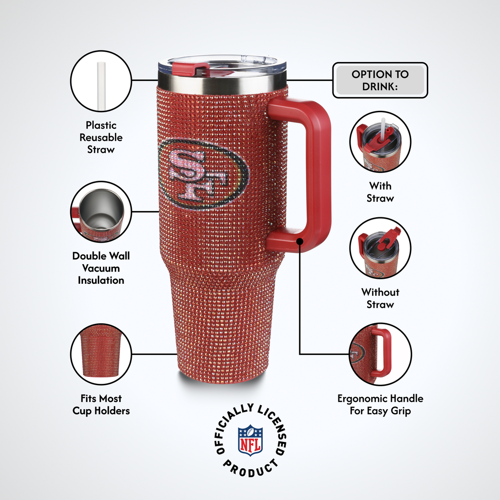 40oz TC Bling Game Day Tumbler I | San Francisco 49ers