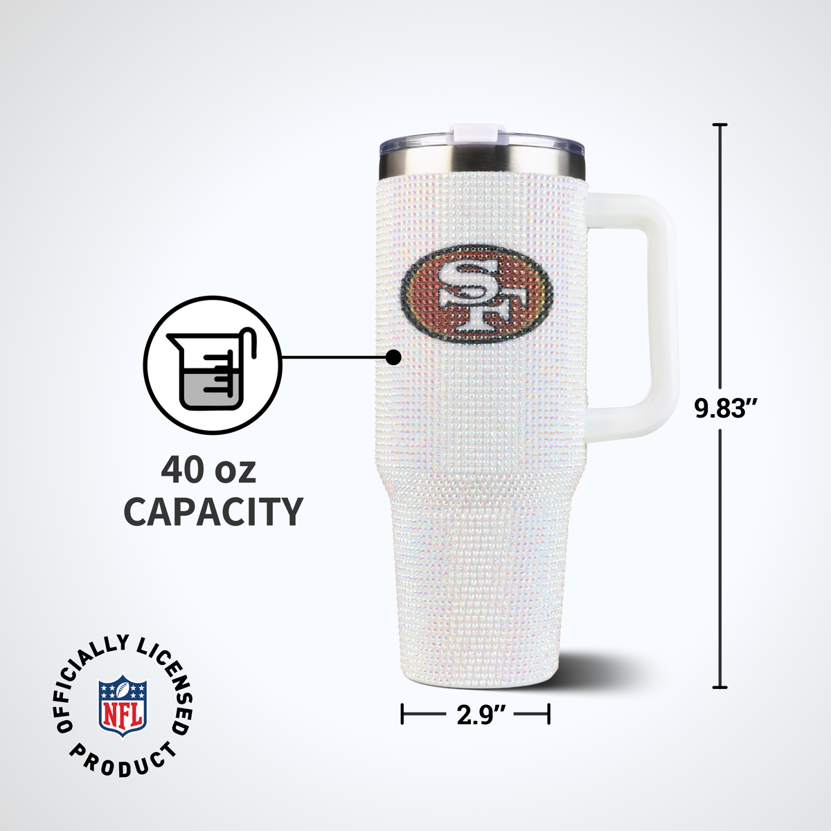 40oz Bling Collosal Tumbler | San Francisco 49ers