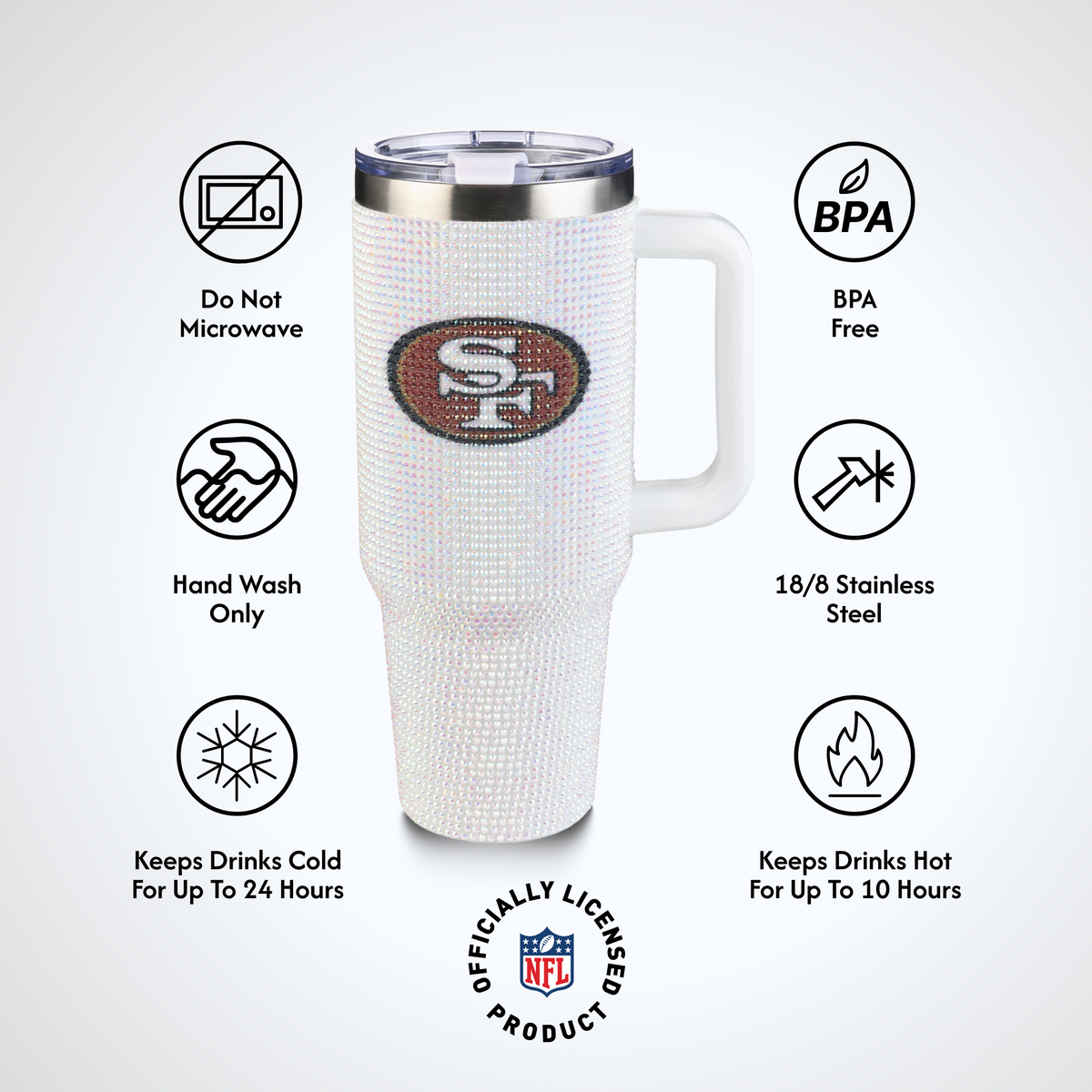 40oz Bling Collosal Tumbler | San Francisco 49ers