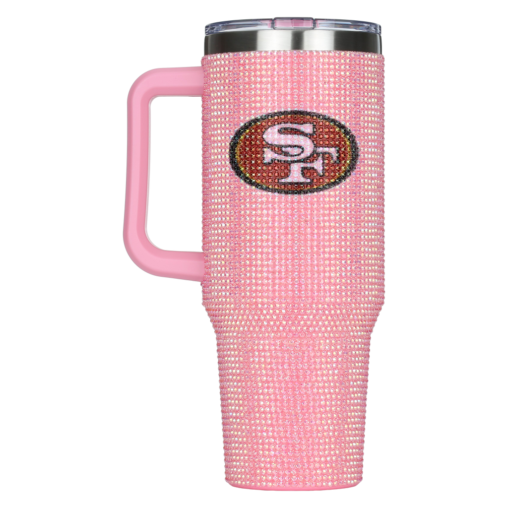 40oz Pink Bling Game Day Tumbler I | San Francisco 49ers