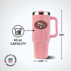 40oz Pink Bling Game Day Tumbler I | San Francisco 49ers