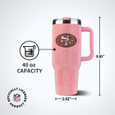 40oz Pink Bling Game Day Tumbler I | San Francisco 49ers