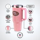 40oz Pink Bling Game Day Tumbler I | San Francisco 49ers