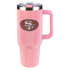 40oz Pink Bling Game Day Tumbler I | San Francisco 49ers