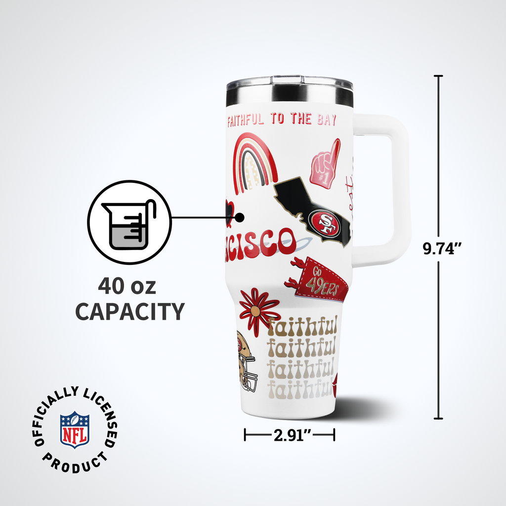 40oz Team Spirit Game Day Tumbler I | San Francisco 49ers