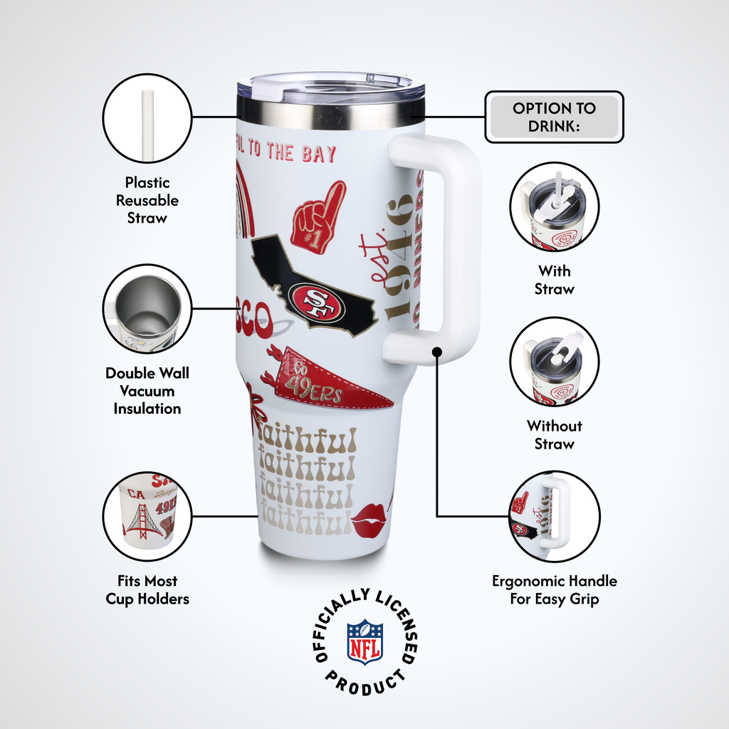 40oz Team Spirit Game Day Tumbler I | San Francisco 49ers