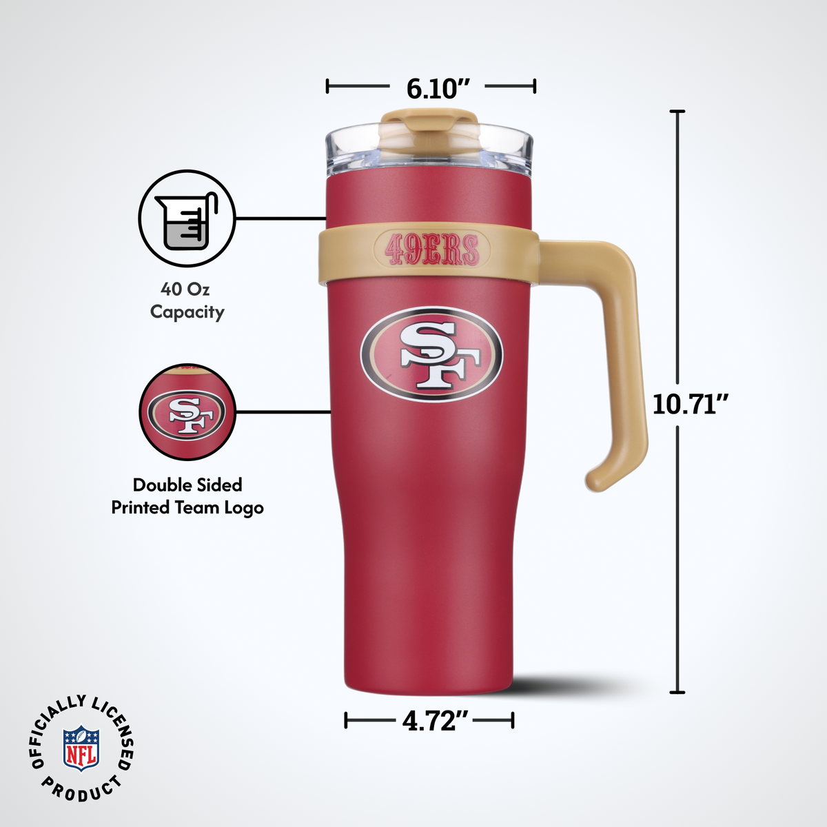 40oz Slim Tumbler I | San Francisco 49ers