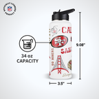 34oz Team Spirit Water Bottle I | San Francisco 49ers