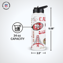 34oz Team Spirit Water Bottle I | San Francisco 49ers