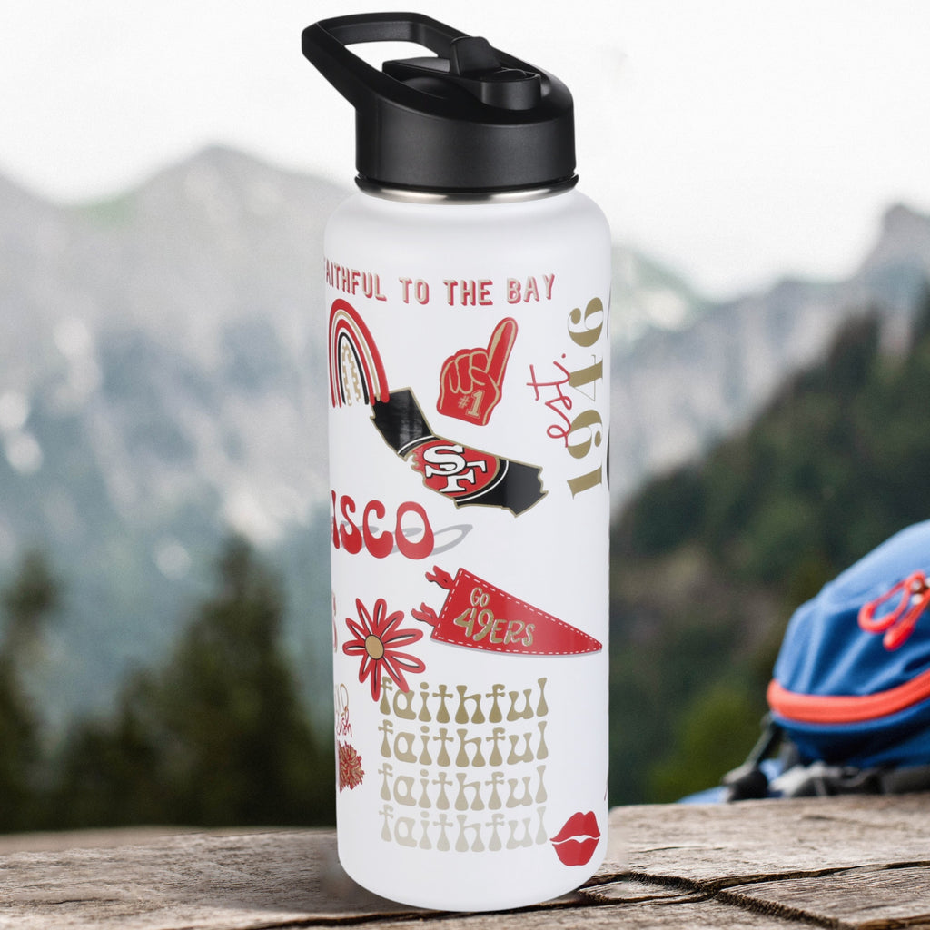 34oz Team Spirit Water Bottle I | San Francisco 49ers