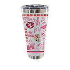 Sketchpad Design 30oz SS Tumbler | San Francisco 49ers