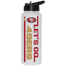 34oz Quencher Let's Go Team Dash Design | San Francisco 49Ers