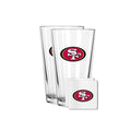 2 Pack Pint and Coasters Set | San Francisco 49ers