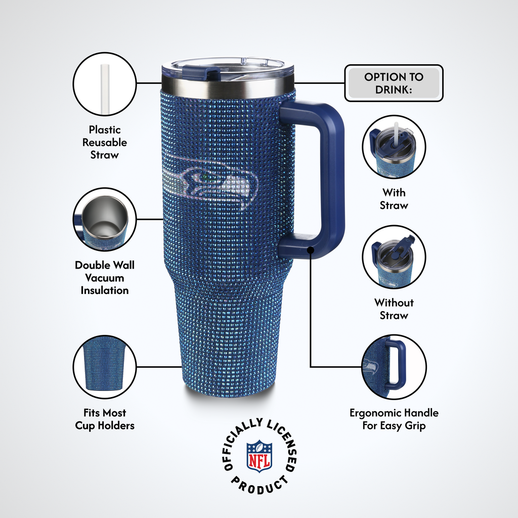 40oz TC Bling Game Day Tumbler I | Seattle Seahawks