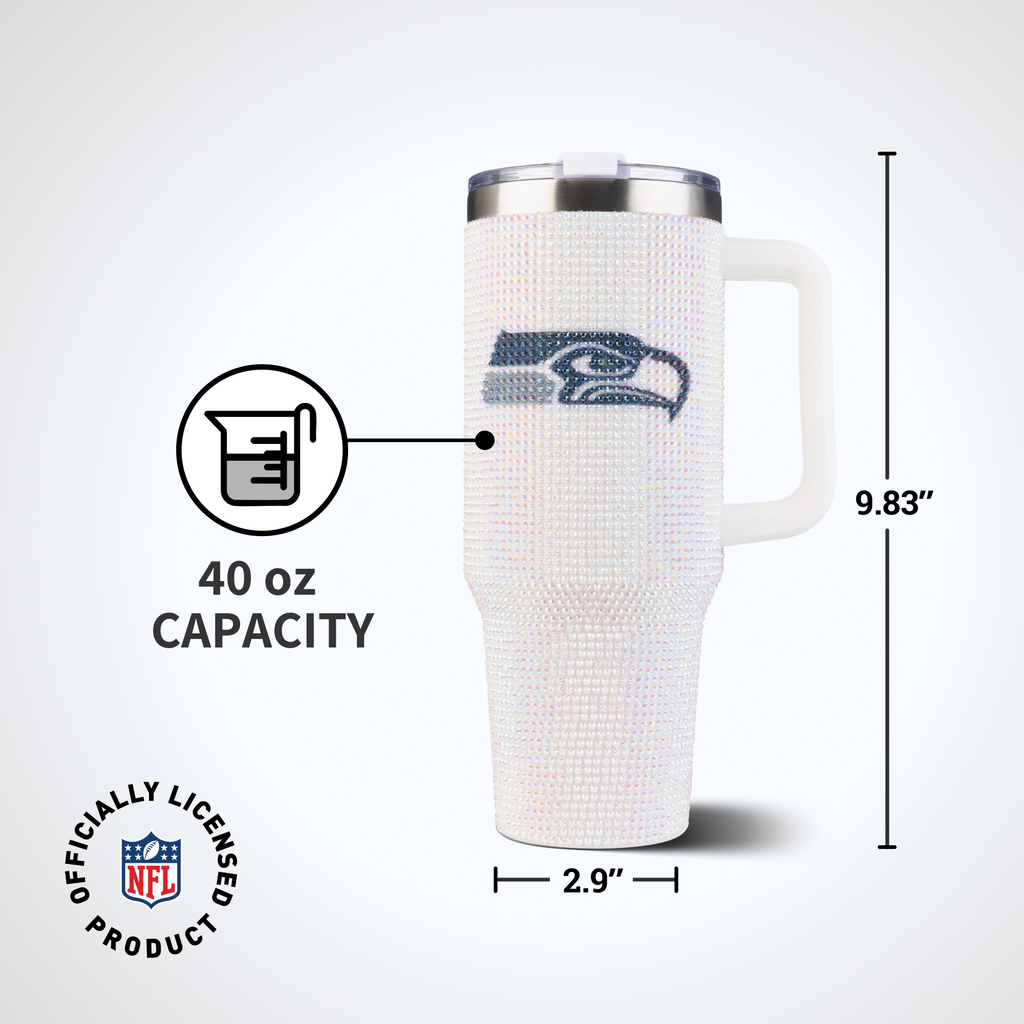 40oz Bling Collosal Tumbler | Seattle Seahawks