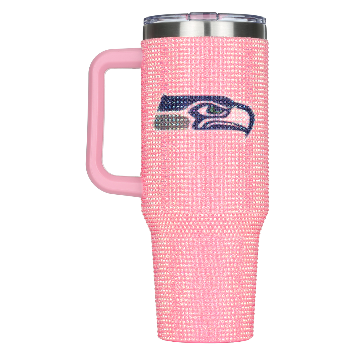 40oz Pink Bling Game Day Tumbler I | Seattle Seahawks