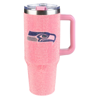 40oz Pink Bling Game Day Tumbler I | Seattle Seahawks