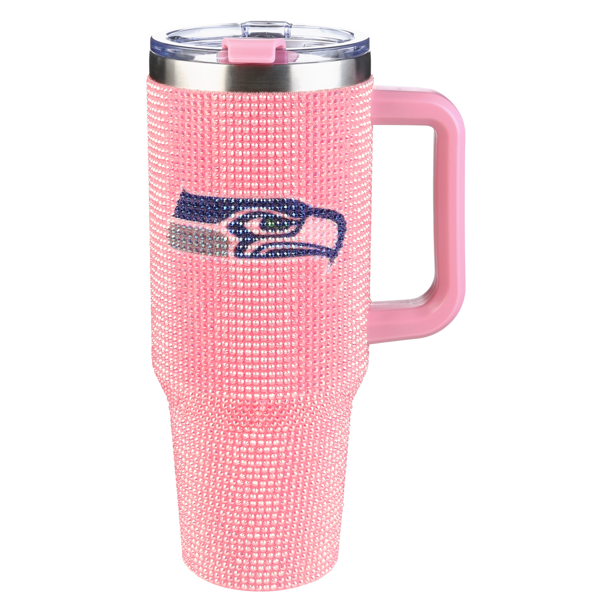 40oz Pink Bling Game Day Tumbler I | Seattle Seahawks