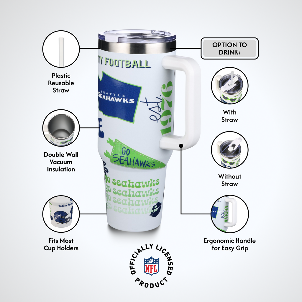 40oz Team Spirit Game Day Tumbler I | Seattle Seahawks