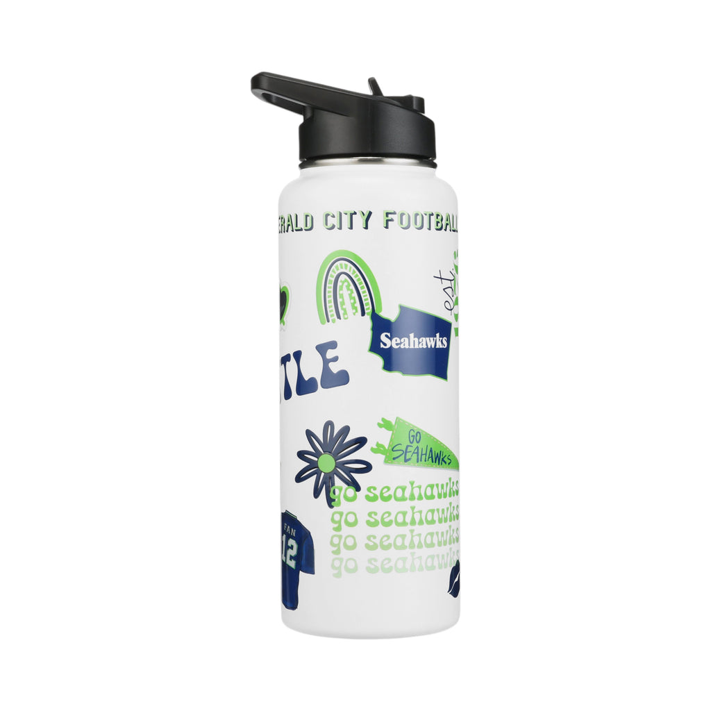 34oz Team Spirit Water Bottle I | Seattle Seahawks