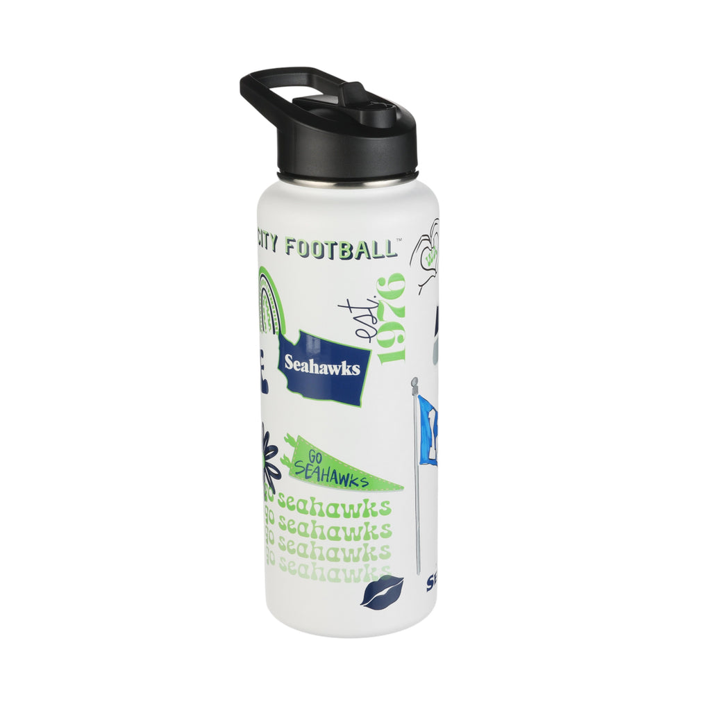 34oz Team Spirit Water Bottle I | Seattle Seahawks