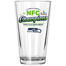 16oz Pint Glass, Direct Print, NFC Champion 60, 2026 Design| Seattle Seahawks