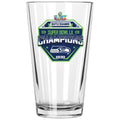 16oz Pint Glass, Direct Print, Super Bowl 60, 2026, Seattle Seahawks