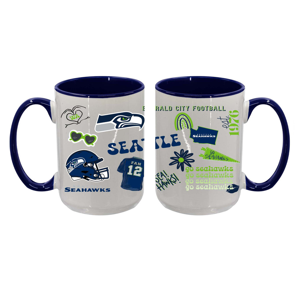 Loco Design 2 pack 15oz Mug | Seattle Seahawks