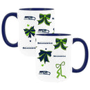  Seahawks 2pk 15oz Bow Coffee Mug 