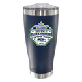 20oz Navy Stainless Steel Tumbler, Direct Print, Super Bowl 60, 2026, Seattle Seahawks