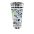 Sketchpad Design 30oz SS Tumbler | Seattle Seahawks